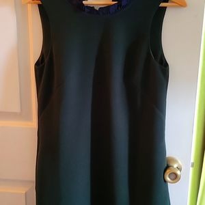 J. Crew Dark Green Shift Dress 2P